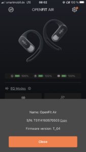 Shokz OpenFit Air App